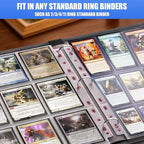 65 Pack 9 Pocket Card Sleeves Binder Sheets, Trading Card Sleeves - Image 4