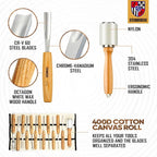 Wood Carving Kit, Wood Carving Tools Set of 12 Chisels and Mallet - Image 5
