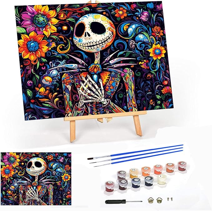 Halloween Framed Paint by Numbers Kits by MeothanDiamondPainting