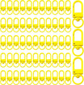 KJML DIY Keychain clip 60pcs Swivel Snap Lobster Claw Keychain Clasps Lanyard by KJMLDIY