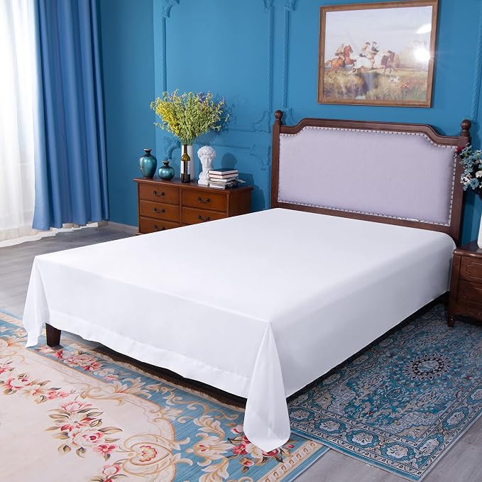 NTBAY Twin Extra-Long Flat Sheet Only - Image 5