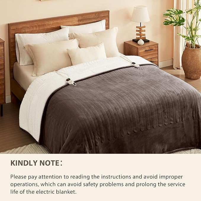 Homemate Electric Heated Blanket Full - Image 8