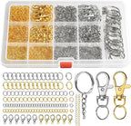 LEOBRO 968pcs Keychain Making Kit, Keychain Clip and Key Ring, Jump Rings by LEOBRO