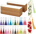 50 Pcs Wooden Bookmarks, Unfinished Wooden Bookmarks by Unknown