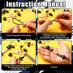 Landical 564 Pcs Football Keychain Making Kit DIY Football Bead Key Chain Craft - Image 3