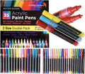 ArtShip Design 35 Premium Acrylic Paint Pens, Double Pack of Both Extra Fine by ArtShipDesign