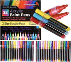 ArtShip Design 35 Premium Acrylic Paint Pens, Double Pack of Both Extra Fine by ArtShipDesign