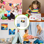 12PCS Mini Canvases for Painting – 4 x 4 in Bulk Small Square Stretched Canvases - Image 5