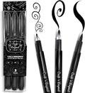 Craft 'n' Beyond Calligraphy Brush Pens Pack of 3 Small, Medium and Large by CraftnBeyond