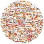 50 PCS Bible Verse Stickers for Scrapbooking Journaling Junk Journal Scrapbook - Image 9