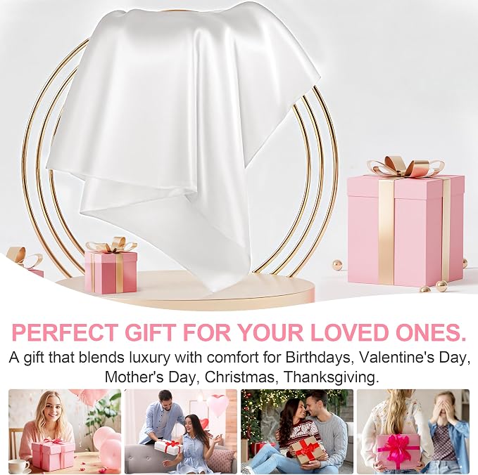 Silk Pillow Cases 2 Pack Standard Size - Image 6