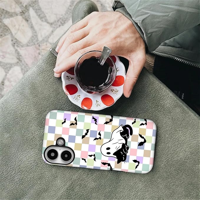 Case for iPhone 16, Scratch Resistant Hybrid Double Layer Hard Shell，Ghost - Image 7