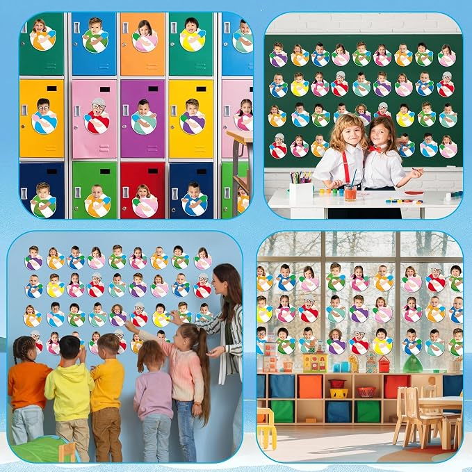 gisgfim 80Pcs Summer Cutouts Beach Ball Decorations Bulletin Board Pool Ball - Image 6