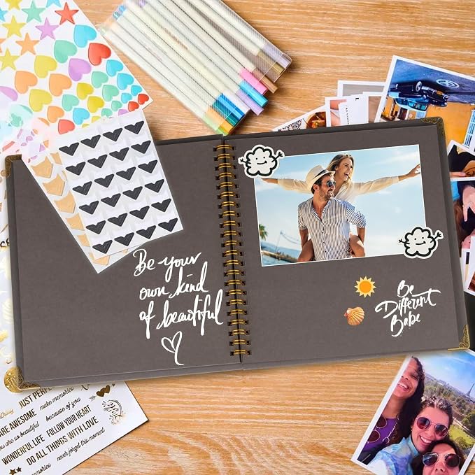 Joyberg Scrapbook 80 Pages, Scrapbooking Supplies 8 x 8 In, Scrapbook Album - Image 2