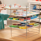 Melissa & Doug Multi-Fit Metal Wire Puzzle Rack 12 inches wide and 0.75 inches - Image 5
