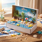 Teyva Daily 48 Pcs Summer Beach Diorama Kit Habitat Project Box Set Beach - Image 4