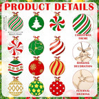 Cinnvoice 60 Pcs Wood Christmas Crafts - Image 4