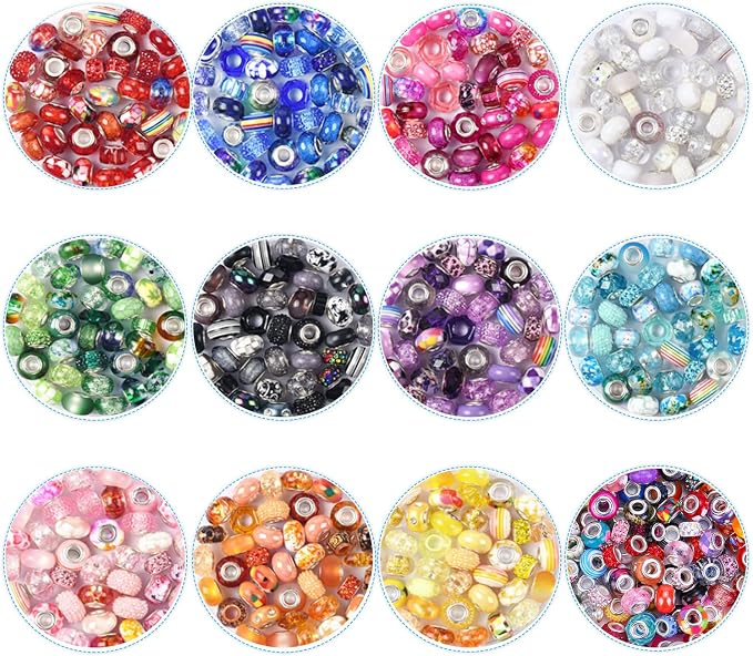 European Large Hole Spacer Charm Beads - Image 2