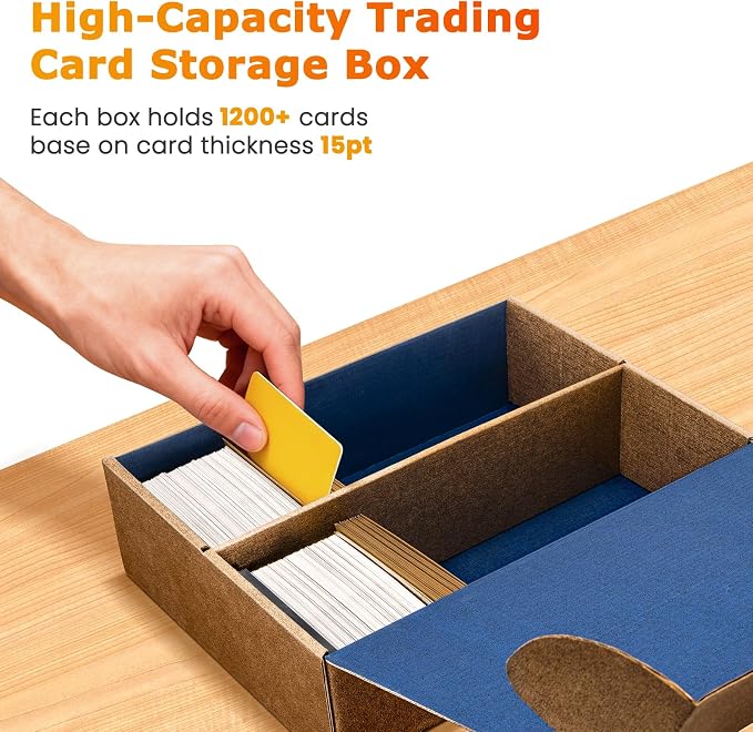 Trading Card Storage Box, 5-Layer Corrugated Cardboard Storage Box, Reversible - Image 5
