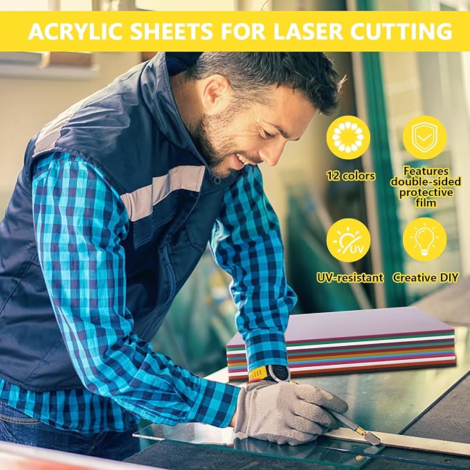 1/8 Thick Inch Acrylic Sheet for Laser Cutting, UV Printed Signs, Home Decor - Image 4