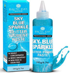 Sky Blue Sparkle Epoxy Pigment Paste XL – Ultra-Concentrated Vibrant Blue Resin by BALTICDAYpuresoul