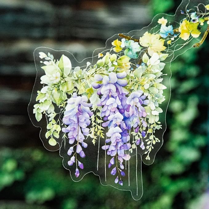 120 Pcs Floral Vine PET Stickers - Image 9