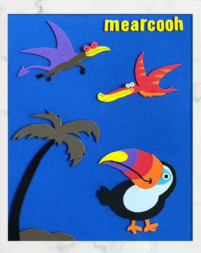 MEARCOOH Foam Sheets Crafts 9x12 Inch 10 Colors 2mm Eva Color Craft Foam Paper - Image 5