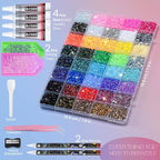 50000Pcs Bedazzling Kit with Rhinestones 3mm, 40 Colors Bedazzler Kit Resin - Image 3