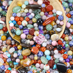 Mixed Natural Stone Beads for Jewelry Making, Colorful Real Stone Beading by TngsChryxia