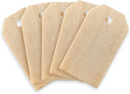 Super Z Outlet 50 Pack Unfinished Natural Wood Rectangle Blank Pieces Wooden by SuperZOutlet