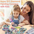 ijbnhd 8 PCS Skull Diamond Art Coasters Kit Diamond Painting Coasters | Skull - Image 4