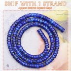 Natural Stone Heishi Beads for Necklace Making, 4 mm x 2 mm Small Flat Round - Image 2