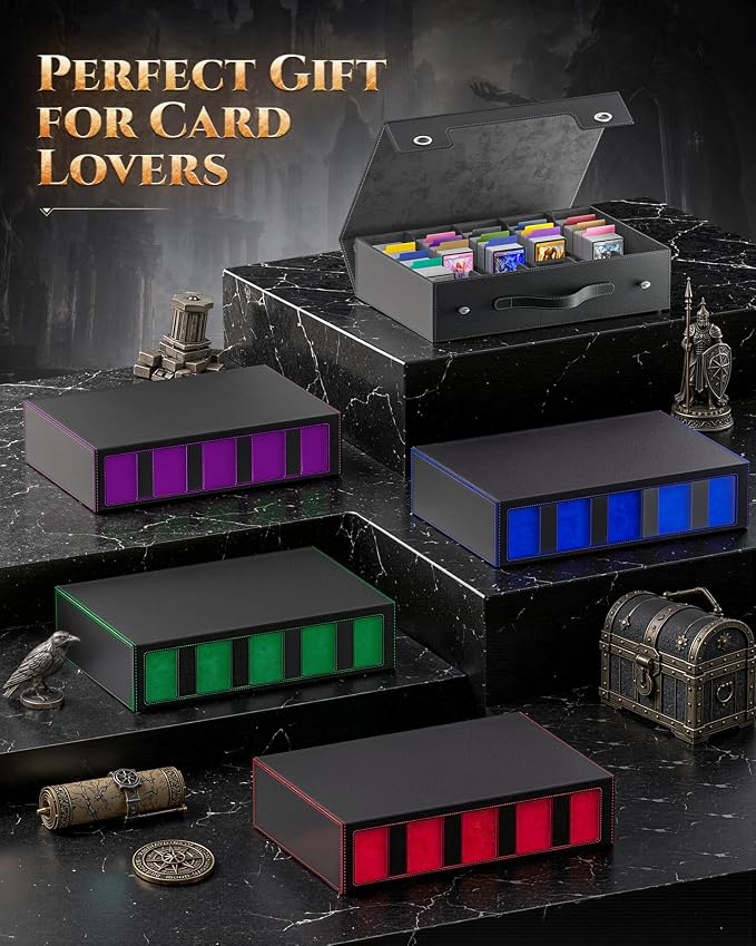 MoKo Trading Card Storage Box for MTG, 3900+Capacity, Top Loaders Organizer Case - Image 8