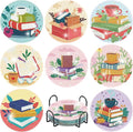 8 Pcs Book Diamond Art Coasters Kit by Fotasmua