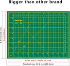 WORKLION Full 9" x 12" Art Self Healing PVC Cutting Mat, Double Sided, Gridded - Image 2