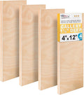 U.S. Art Supply 4" x 12" Unfinished Cradled Wood Panels by USArtSupply