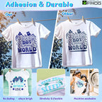 VINYL FROG Blue HTV Vinyl 10 Sheets Iron on Vinyl 12” X 10”Heat Transfer Vinyl - Image 3