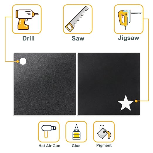 Plastic Sheet 12" x 12" x 0.06", Abs Plastic Sheets 6 Pack - Image 7