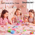 Shuttle Art 105 Pcs Magic Foam Texture Painting Kit Dessert Series: 24 Dessert - Image 7