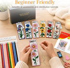 CYANFOUR 6 Pcs Cross Stitch Bookmark Kit - Image 3