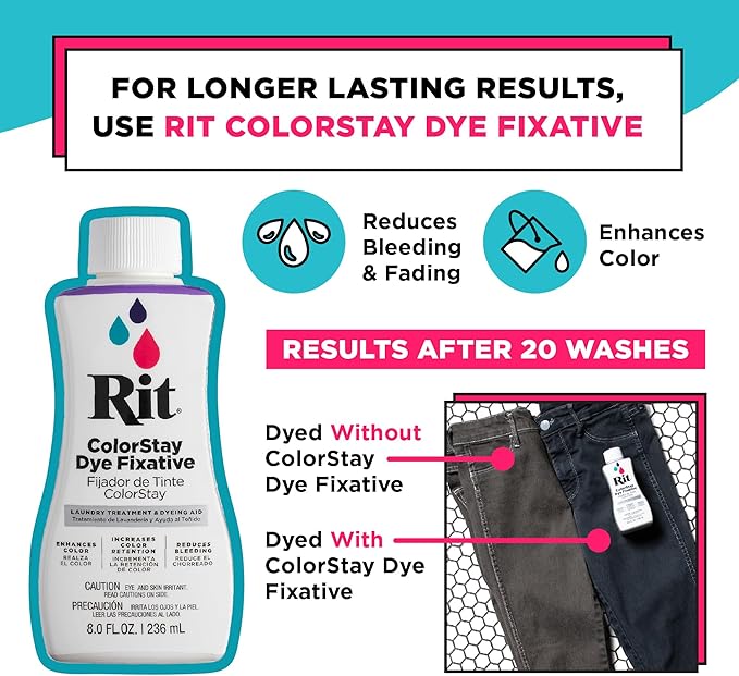 Rit All-Purpose Liquid Dye, Denim Blue - Image 6