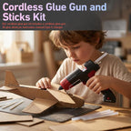 20W Cordless Hot Glue Gun, Fast Preheating Hot Glue Gun and 30pcs Sticks Set - Image 6