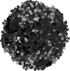 Mandala Crafts 6mm Flat Round Black Sequins - Image 2