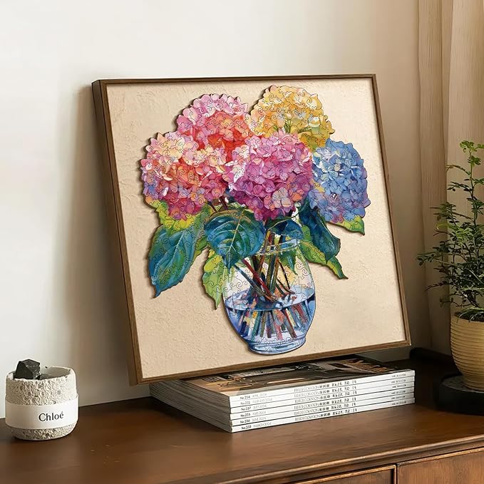 300 Pieces Flowers Wooden Puzzles - Image 6