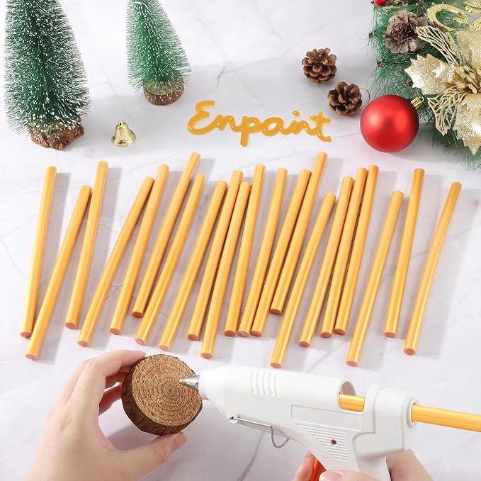 72 Pack Metallic Gold Hot Glue Sticks, Wedding Cards, Decoration, Car Dent - Image 7