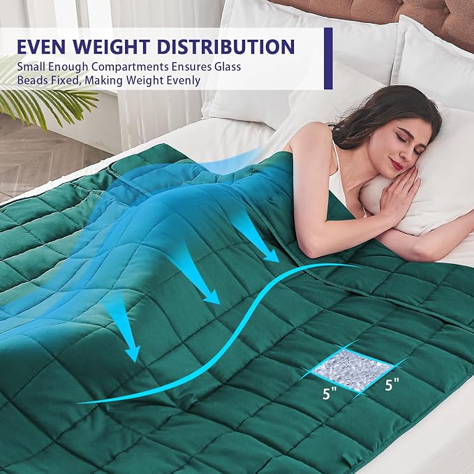 yescool Weighted Blanket for Adults Cooling Heavy Blanket for Sleeping Perfect - Image 7