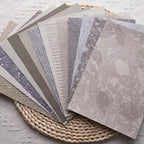 15Pcs Handmade Scrapbook Art Paper Craft Textured Paper Colorful A5 sheet Mesh - Image 10