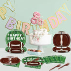 100 Pcs Football Party Supplies Set Football Birthday Plates and Napkins Sports - Image 6