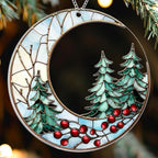 2026 Christmas Ornaments, Christmas Tree Ornaments Acrylic, Faux Stained Glass by Boyese