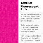 Jacquard Products Textile Color Paint FL, Fluorescent Pink, One Size - Image 2